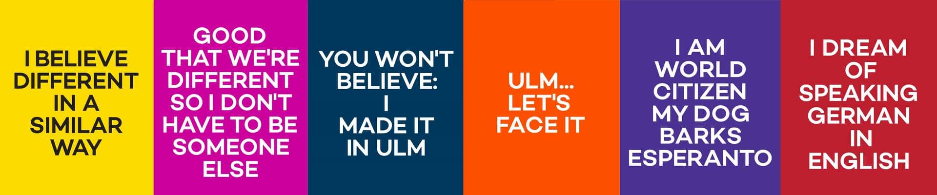 Poster der Ulm-Kampange